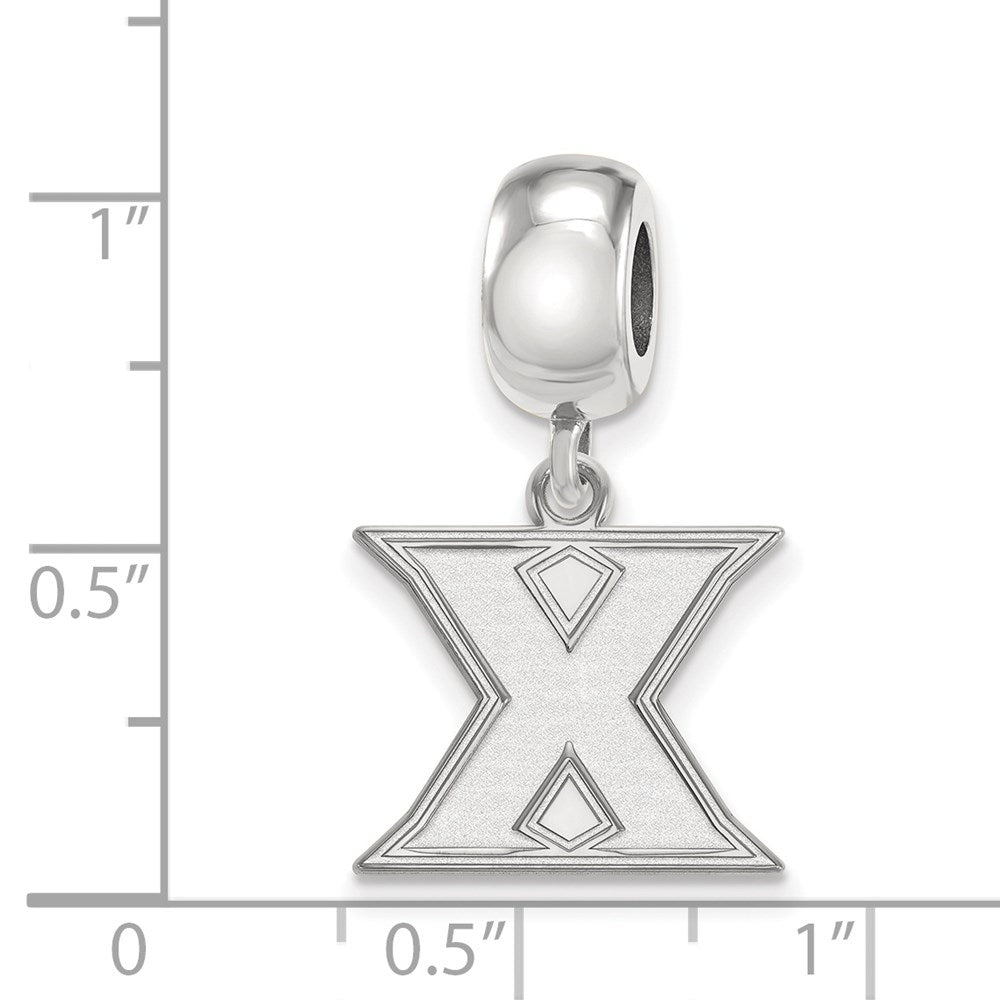 Sterlingsilber Rhodiniert Logoart Xavier University Klein Hängend Perle