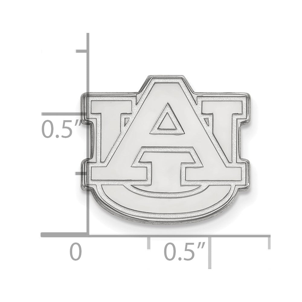 14K Weißgold Logoart Auburn University Anstecknadel