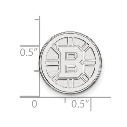14K Weißgold Nhl Logoart Boston Bruins Anstecknadel