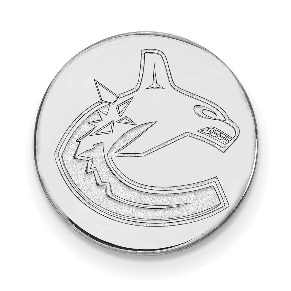 Sterlingsilber Rhodiniert Nhl Logoart Vancouver Canucks Anstecknadel