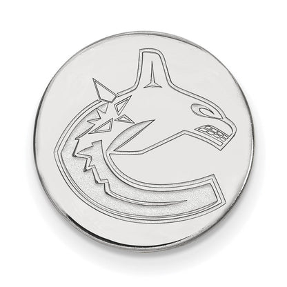 Sterlingsilber Rhodiniert Nhl Logoart Vancouver Canucks Anstecknadel
