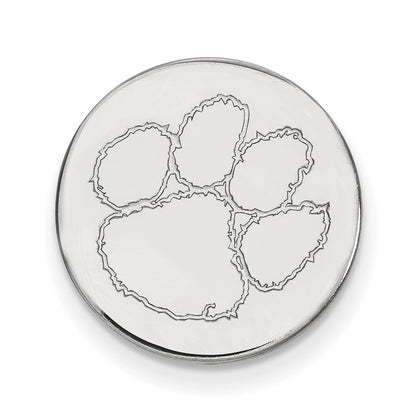 Sterlingsilber Rhodiniert Logoart Clemson University Anstecknadel