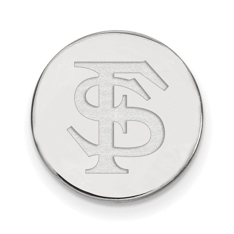 Sterlingsilber Rhodiniert Logoart Florida State University F-s Anstecknadel