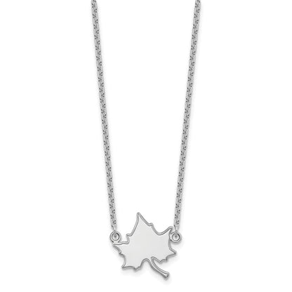 10K Weißgold Logoart Indiana State University I S Groß Anhänger 18 Zoll Halskette