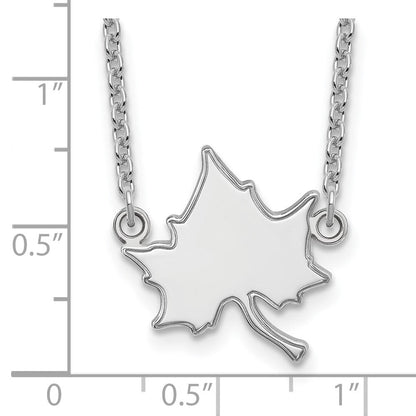 10K Weißgold Logoart Indiana State University I S Groß Anhänger 18 Zoll Halskette
