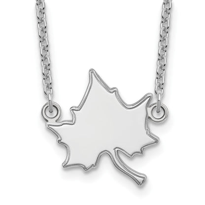 Sterlingsilber Rhodiniert Logoart Indiana State University I S Groß Anhänger 18 Zoll Halskette