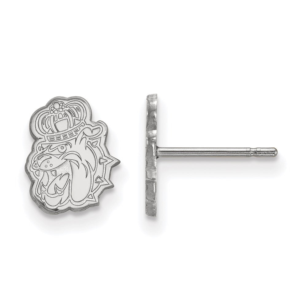 Sterlingsilber Rhodiniert Logoart James Madison University Duke Hund Extra Klein Ohrstecker