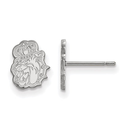Sterlingsilber Rhodiniert Logoart James Madison University Duke Hund Extra Klein Ohrstecker