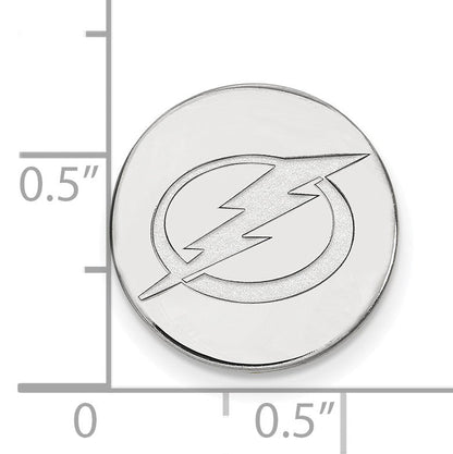 14K Weißgold Nhl Logoart Tampa Bay Blitz Anstecknadel