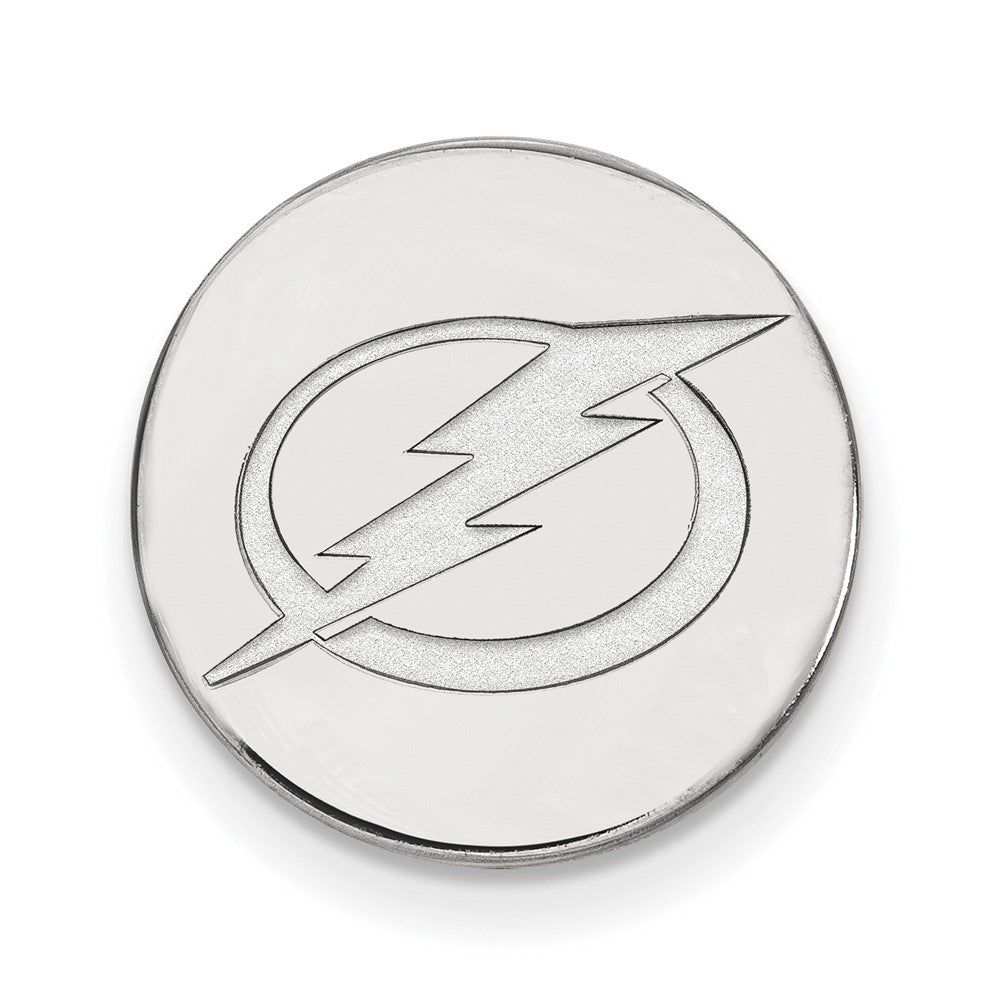 14K Weißgold Nhl Logoart Tampa Bay Blitz Anstecknadel