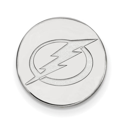 14K Weißgold Nhl Logoart Tampa Bay Blitz Anstecknadel