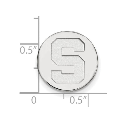 Sterlingsilber Rhodiniert Logoart Michigan State University Anstecknadel