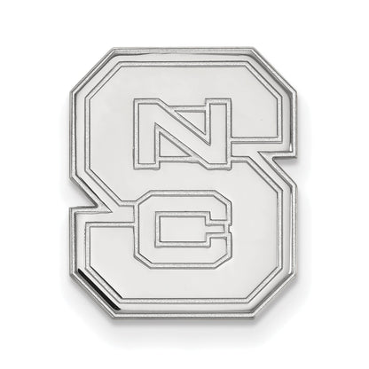 14K Weißgold Logoart North Carolina State University N-c-s Anstecknadel