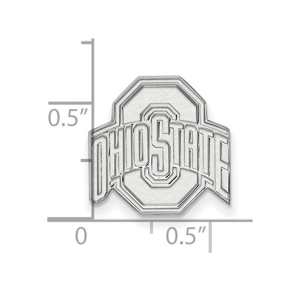 Sterlingsilber Rhodiniert Logoart Ohio State University Anstecknadel