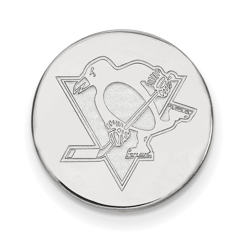 14K Weißgold Nhl Logoart Pittsburgh Penguins Anstecknadel