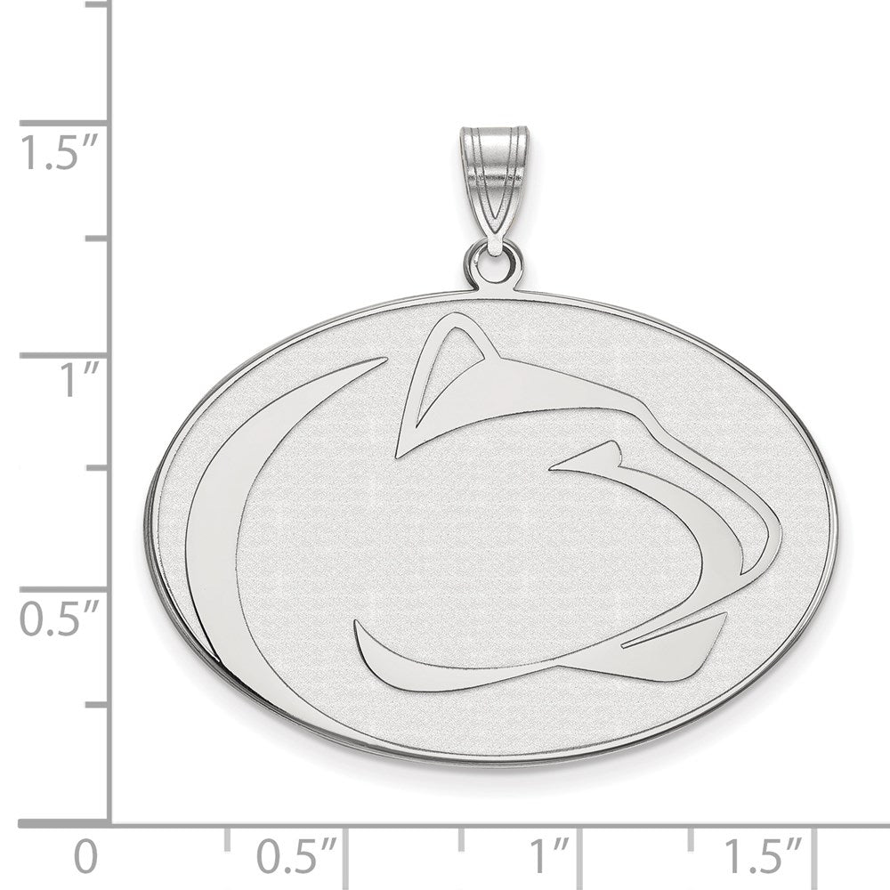 Sterlingsilber Rhodiniert Logoart Penn State University Löwe Extra Groß Anhänger