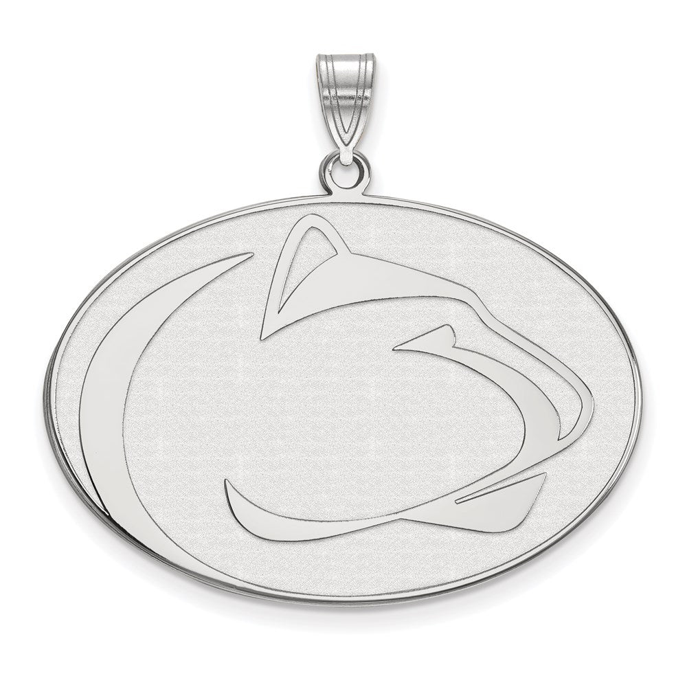 10K Weißgold Logoart Penn State University Löwe Extra Groß Anhänger