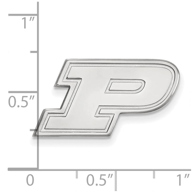 14K Weißgold Logoart Purdue University Buchstabe P Anstecknadel
