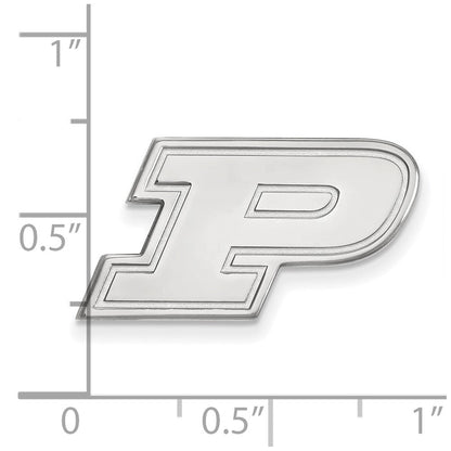 Sterlingsilber Rhodiniert Logoart Purdue Universität. Anstecknadel