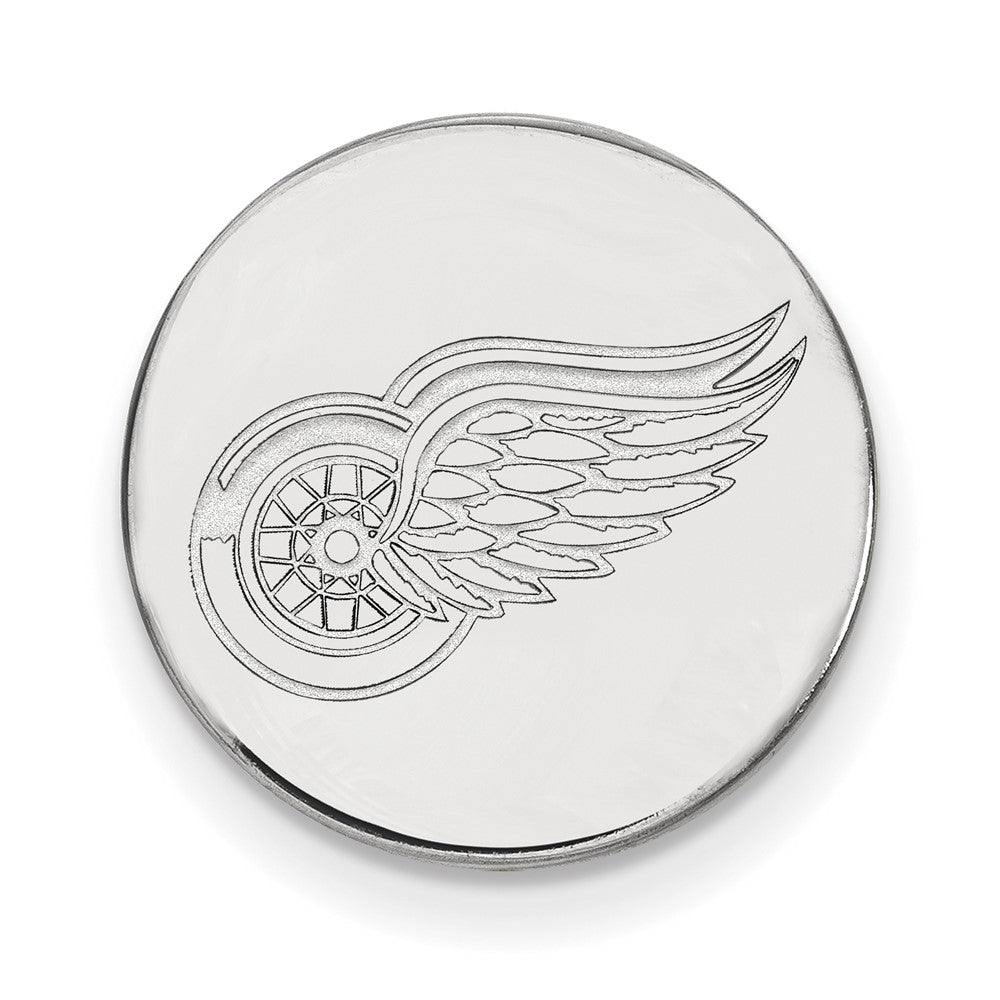 14K Weißgold Nhl Logoart Detroit Rot Flügel Anstecknadel