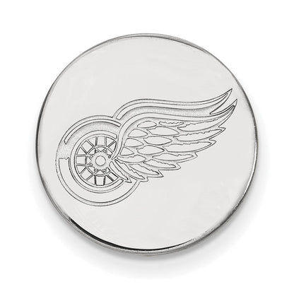 14K Weißgold Nhl Logoart Detroit Rot Flügel Anstecknadel
