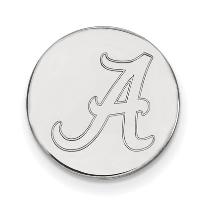 14K Weißgold Logoart University Of Alabama Buchstabe A Anstecknadel