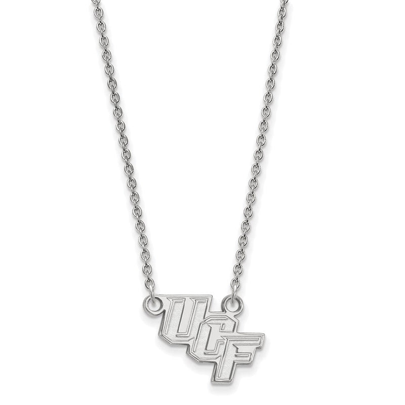 10K Weißgold Logoart University Of Central Florida U C F Klein Anhänger 18 Zoll Halskette