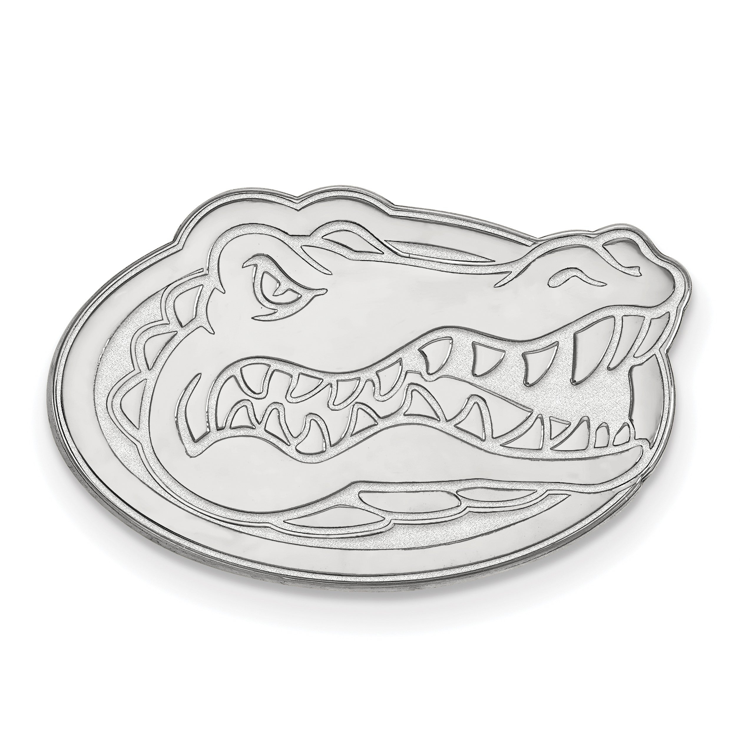 14K Weißgold Logoart University Of Florida Gator Anstecknadel