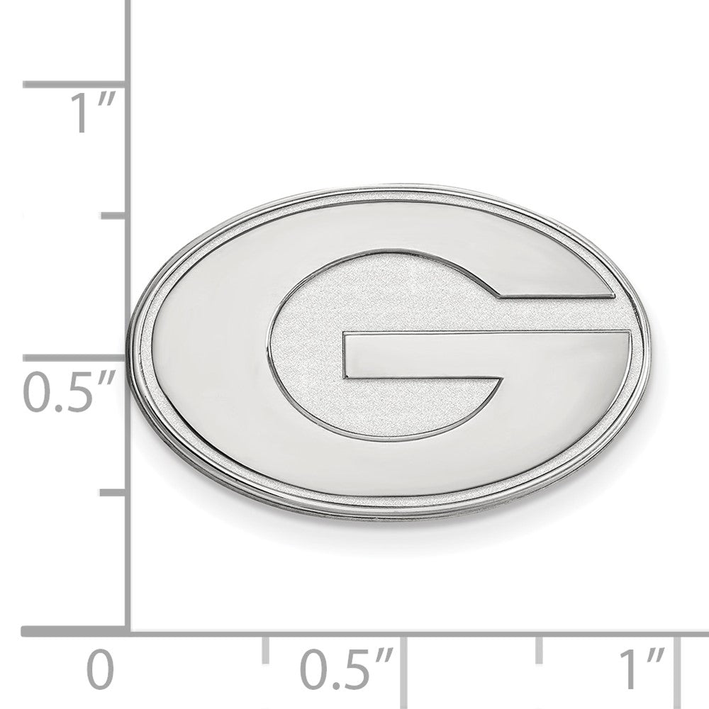 14K Weißgold Logoart University Of Georgia Buchstabe G Anstecknadel