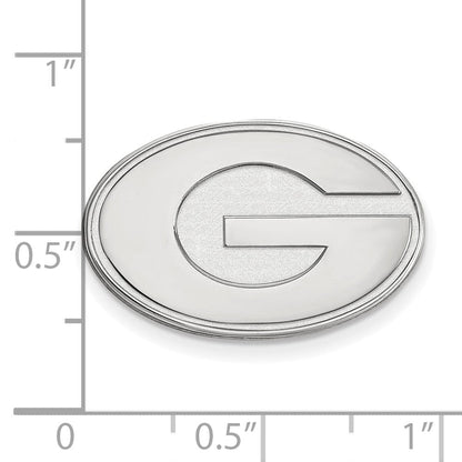 14K Weißgold Logoart University Of Georgia Buchstabe G Anstecknadel