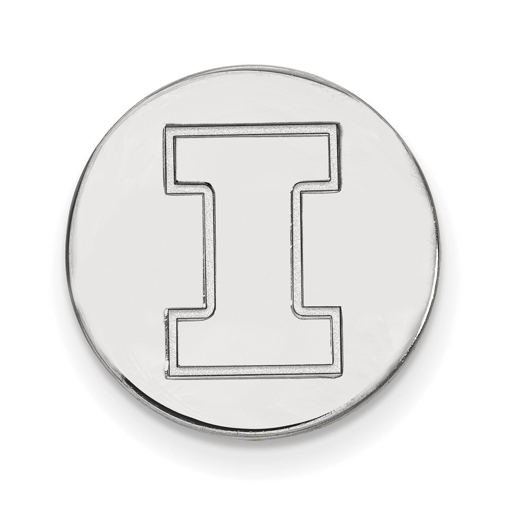 14K Weißgold Logoart University Of Illinois Buchstabe I Anstecknadel