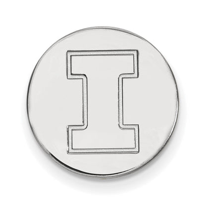 14K Weißgold Logoart University Of Illinois Buchstabe I Anstecknadel