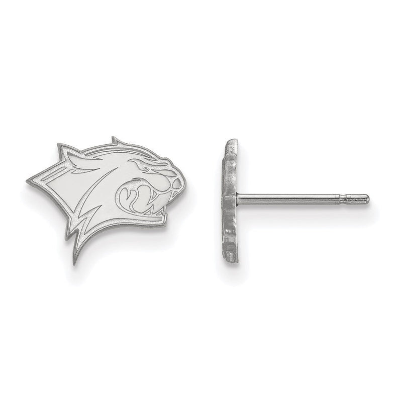 Sterlingsilber Rhodiniert Logoart University Of New Hampshire Wildkatze Extra Klein Ohrstecker