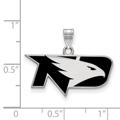 Sterlingsilber Rhodiniert Logoart University Of North Dakota Klein Emailliert Anhänger