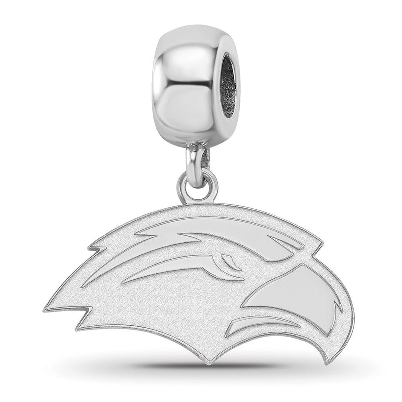 Sterlingsilber Rhodiniert Logoart U. Of Southern Miss. Klein Hängend Perle