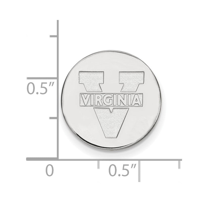 14K Weißgold Logoart University Of Virginia Anstecknadel