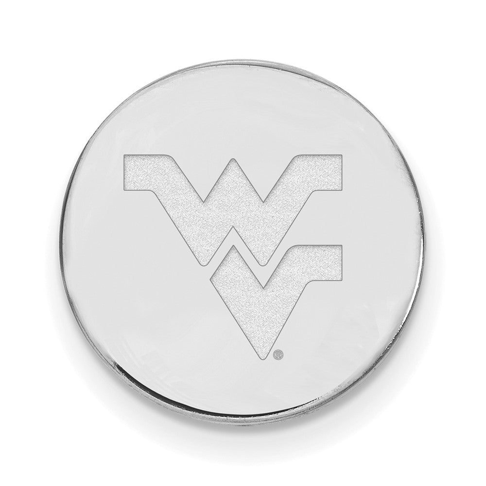 14K Weißgold Logoart West Virginia University W-v Anstecknadel