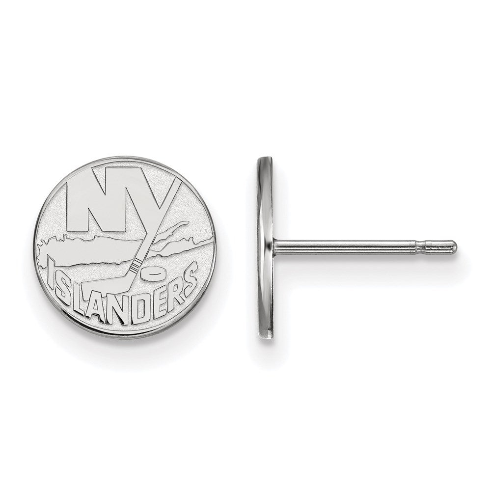 Sterlingsilber Rhodiniert Nhl Logoart New York Islanders Extra Klein Ohrstecker