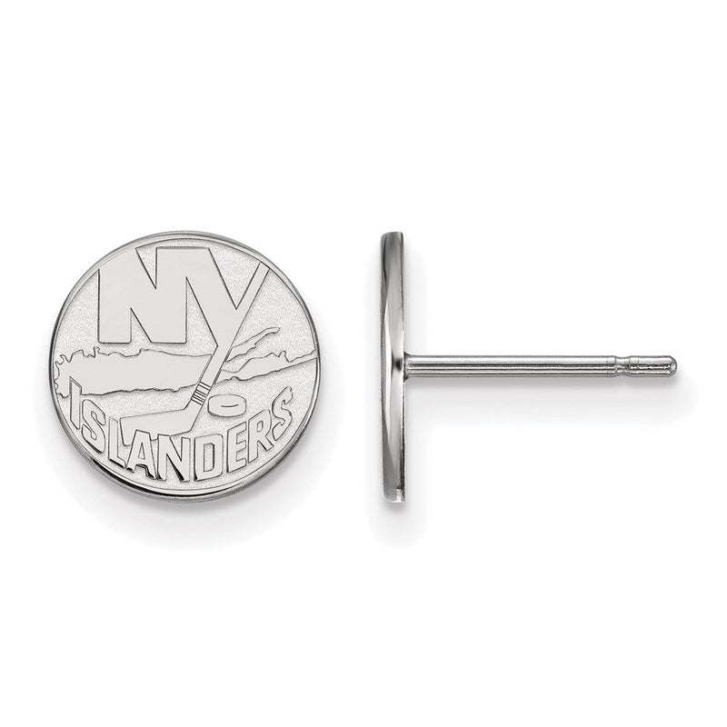 Sterlingsilber Rhodiniert Nhl Logoart New York Islanders Extra Klein Ohrstecker