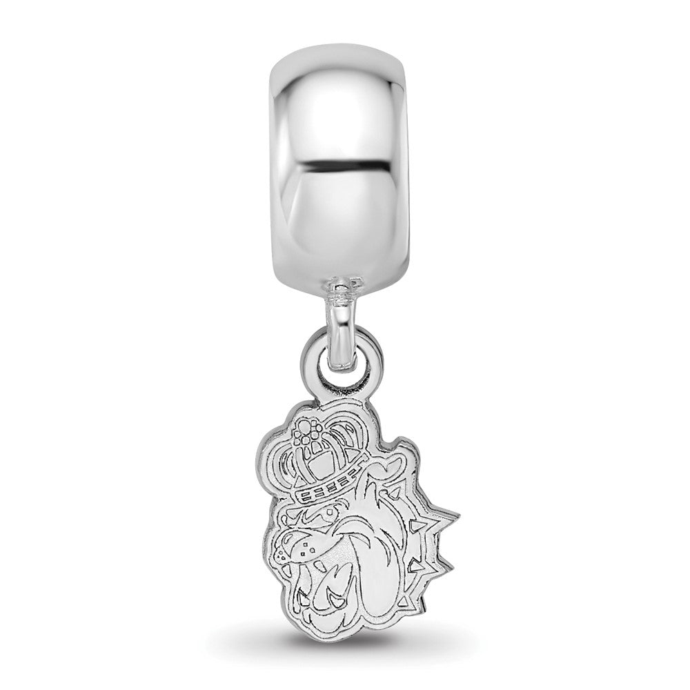 Sterlingsilber Rhodiniert Logoart James Madison University Xs Hängend Perle