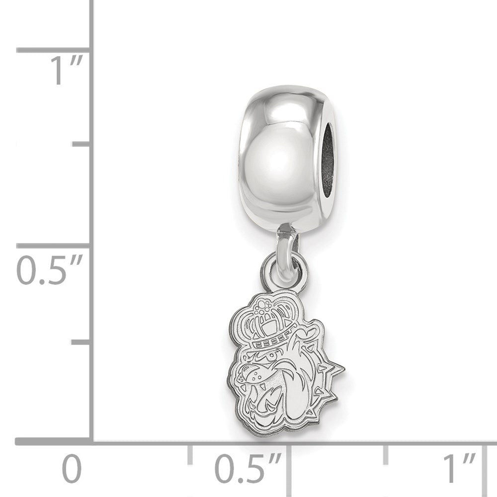 Sterlingsilber Rhodiniert Logoart James Madison University Xs Hängend Perle