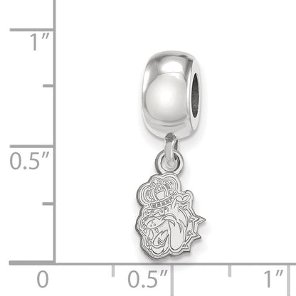 Sterlingsilber Rhodiniert Logoart James Madison University Xs Hängend Perle