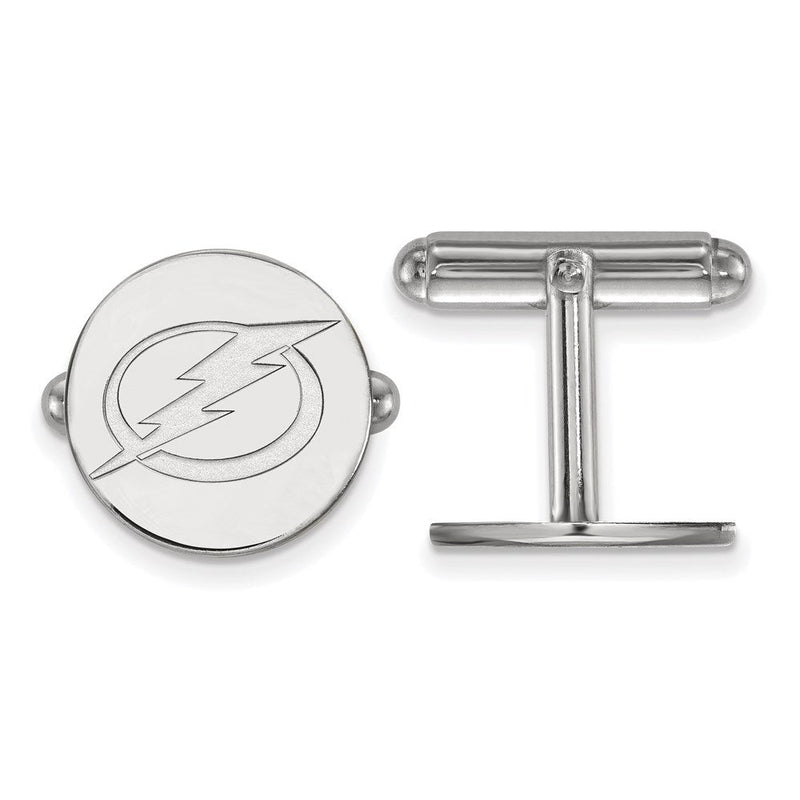 Sterlingsilber Rhodiniert Nhl Logoart Tampa Bay Blitz Manschette Knöpfe
