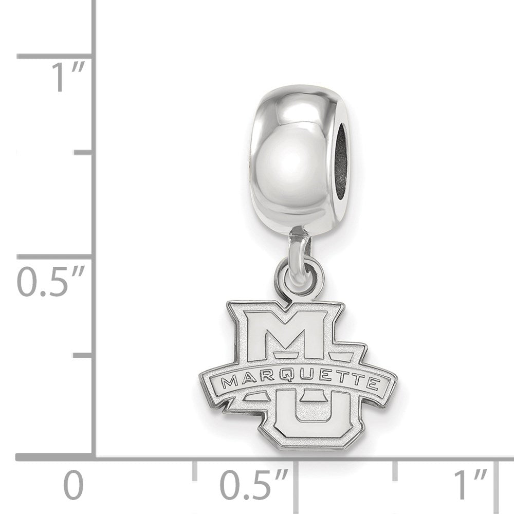 Sterlingsilber Rhodiniert Logoart Marquette University Xs Hängend Perle
