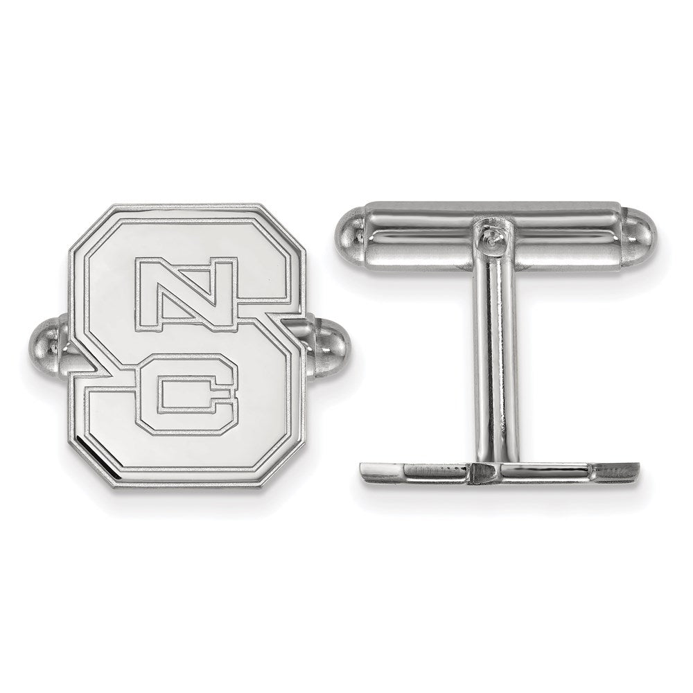 Sterlingsilber Rhodiniert Logoart North Carolina State U. Manschette Knöpfe