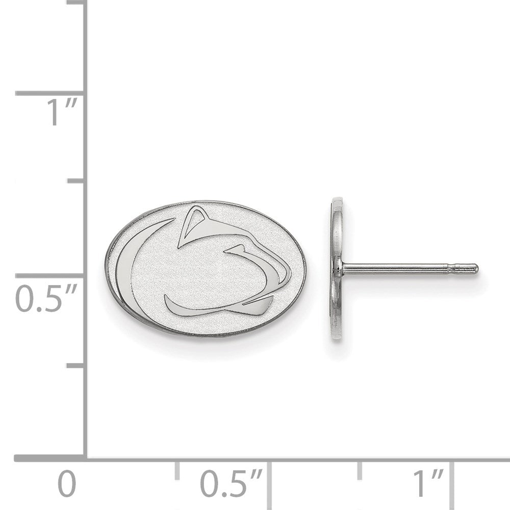 Sterlingsilber Rhodiniert Logoart Penn State University Löwe Extra Klein Ohrstecker