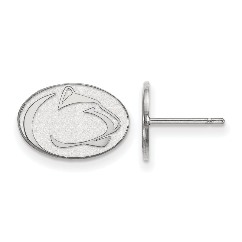 14K Weißgold Logoart Penn State University Löwe Extra Klein Ohrstecker
