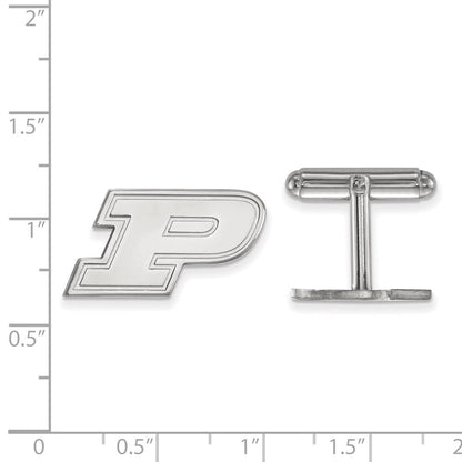 Sterlingsilber Rhodiniert Logoart Purdue Universität. Manschette Knöpfe