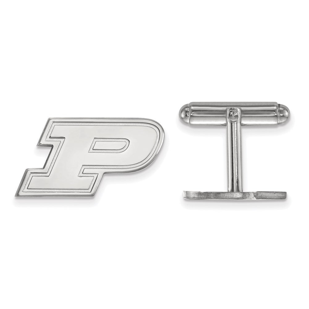 Sterlingsilber Rhodiniert Logoart Purdue Universität. Manschette Knöpfe
