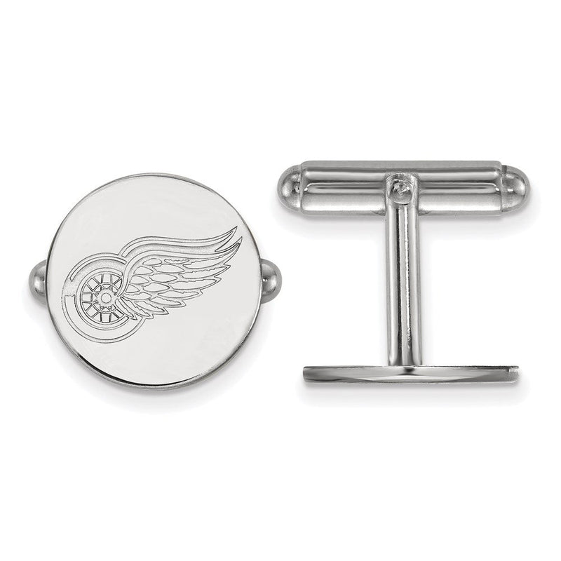 Sterlingsilber Rhodiniert Nhl Logoart Detroit Rot Flügel Manschette Knöpfe